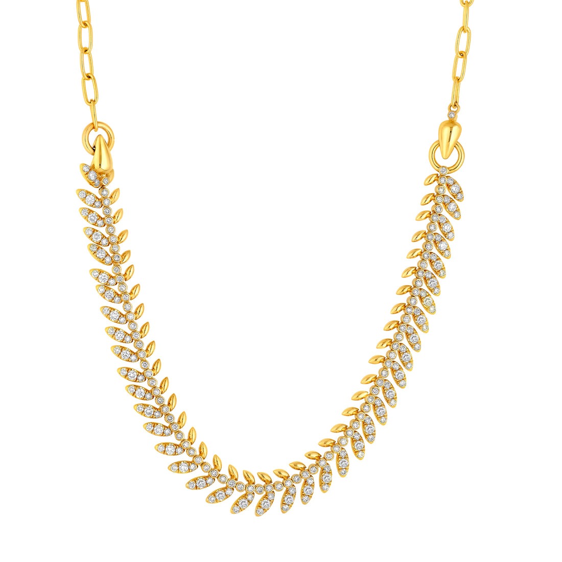 3tcw Diamond Leaf Convertible Necklace
