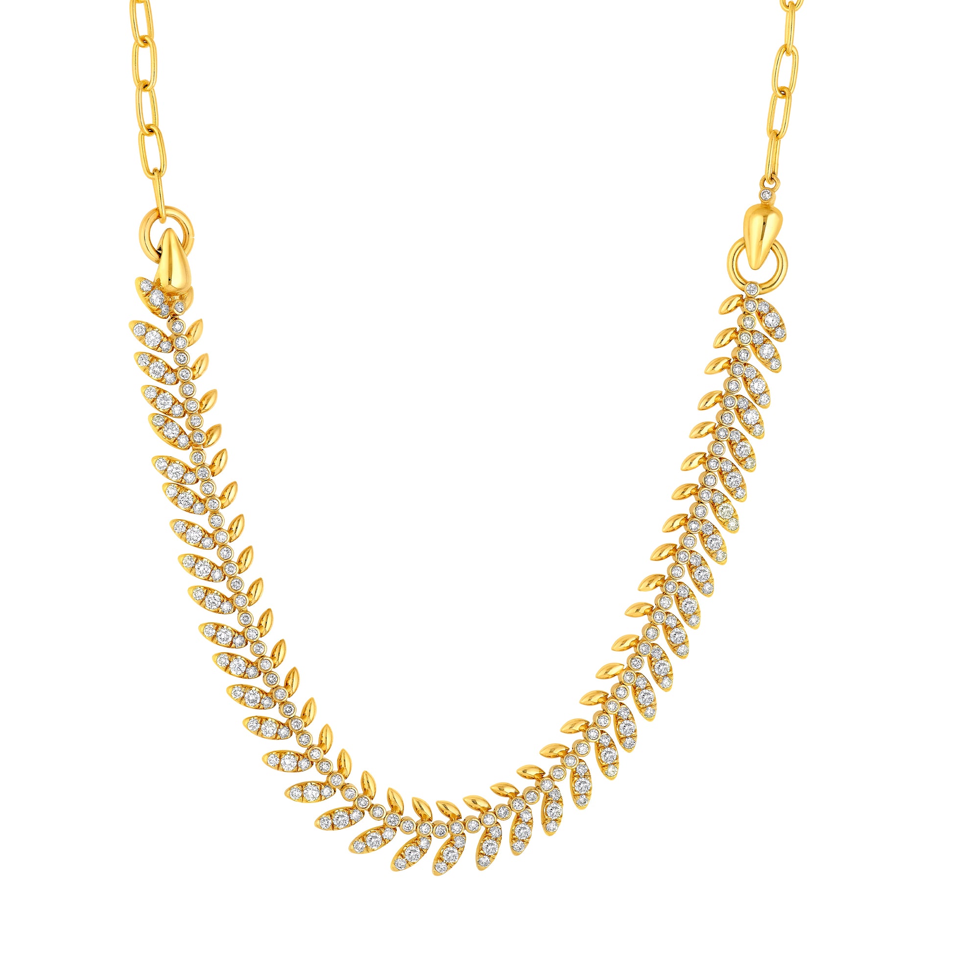 3tcw Diamond Leaf Convertible Necklace