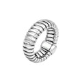 Sterling Silver Ripple Dome Tubogas Ring