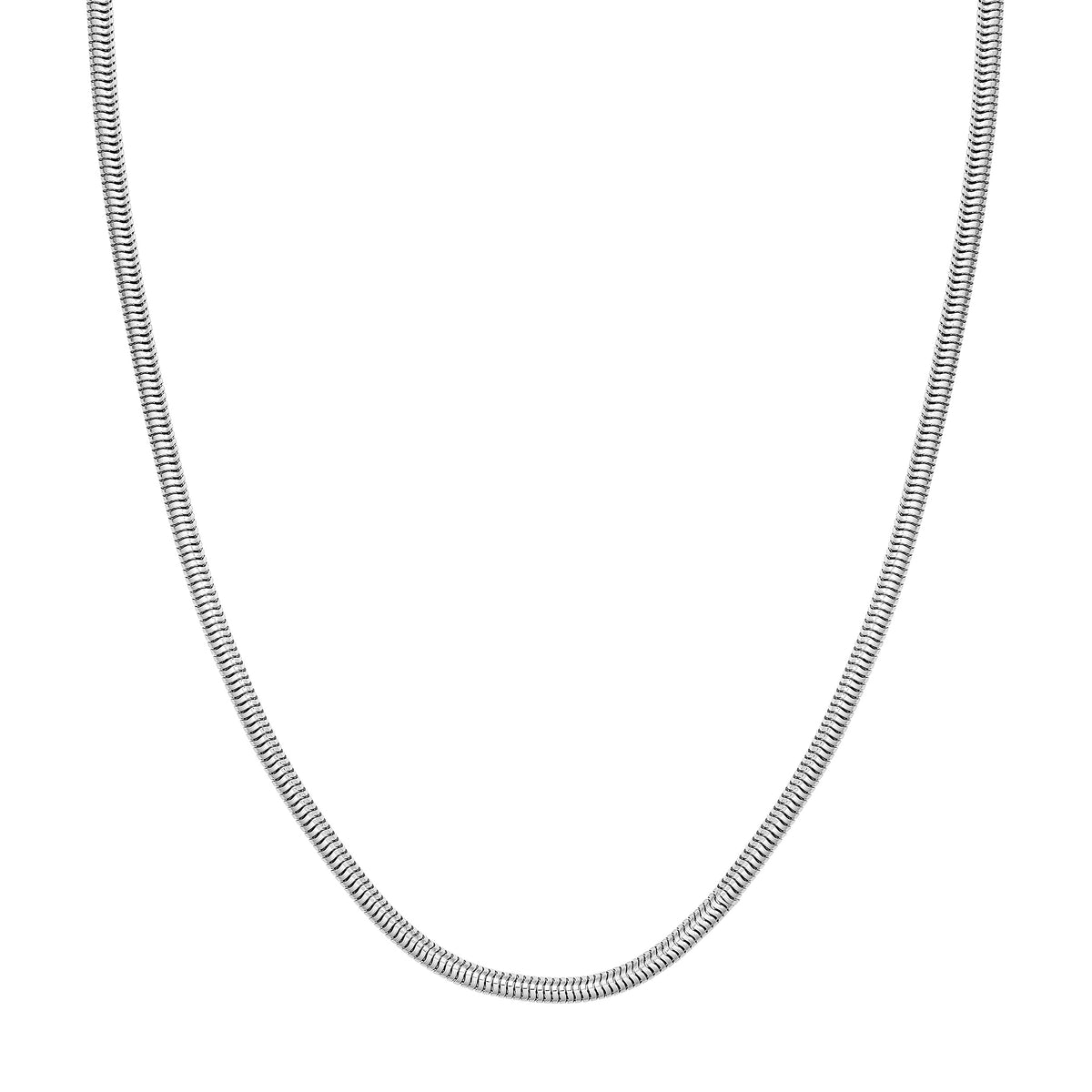 3mm Sterling Silver Round Snake Chain