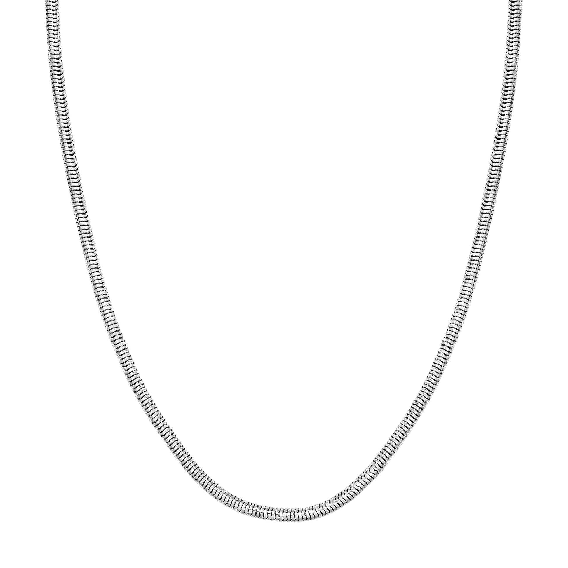 3mm Sterling Silver Round Snake Chain