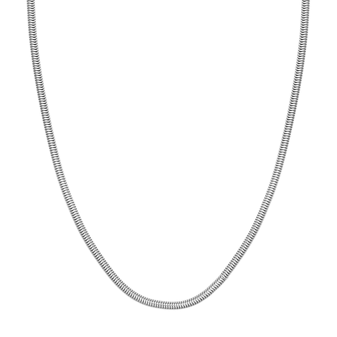 3mm Sterling Silver Round Snake Chain