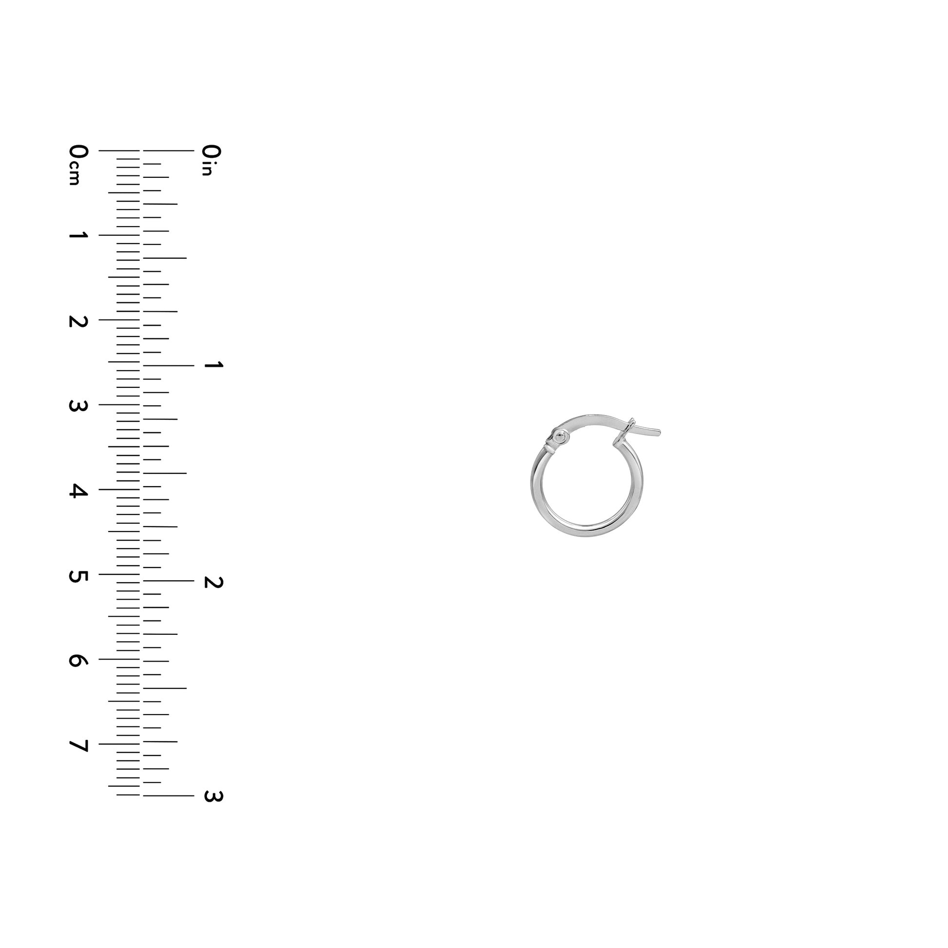 10mm Round Hoop Earrings