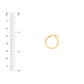 15mm Round Hoop Earrings