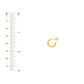 6mm Flat Tube Round Open Hoop Earrings