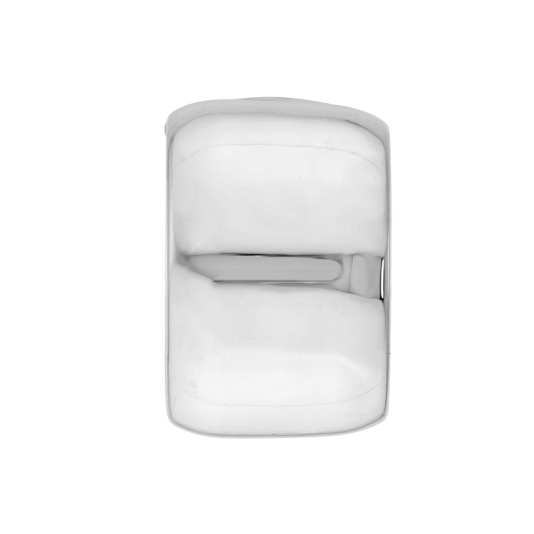 8mm Flat Tube Round Open Hoop Earrings