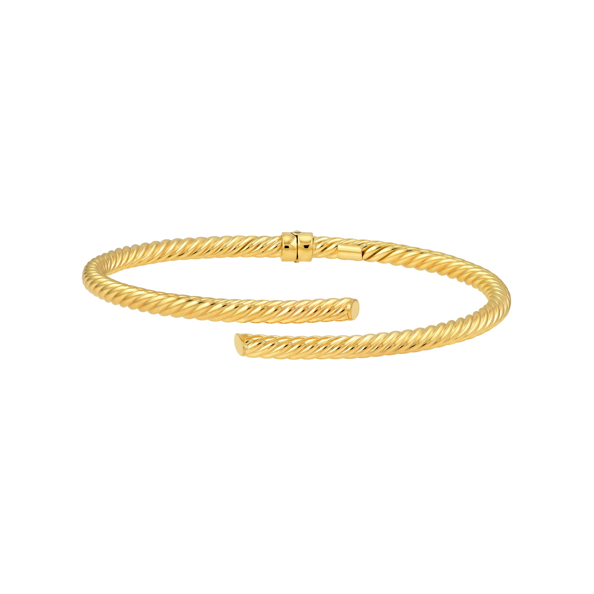 Twisted 3mm Tube Bybass Bangle