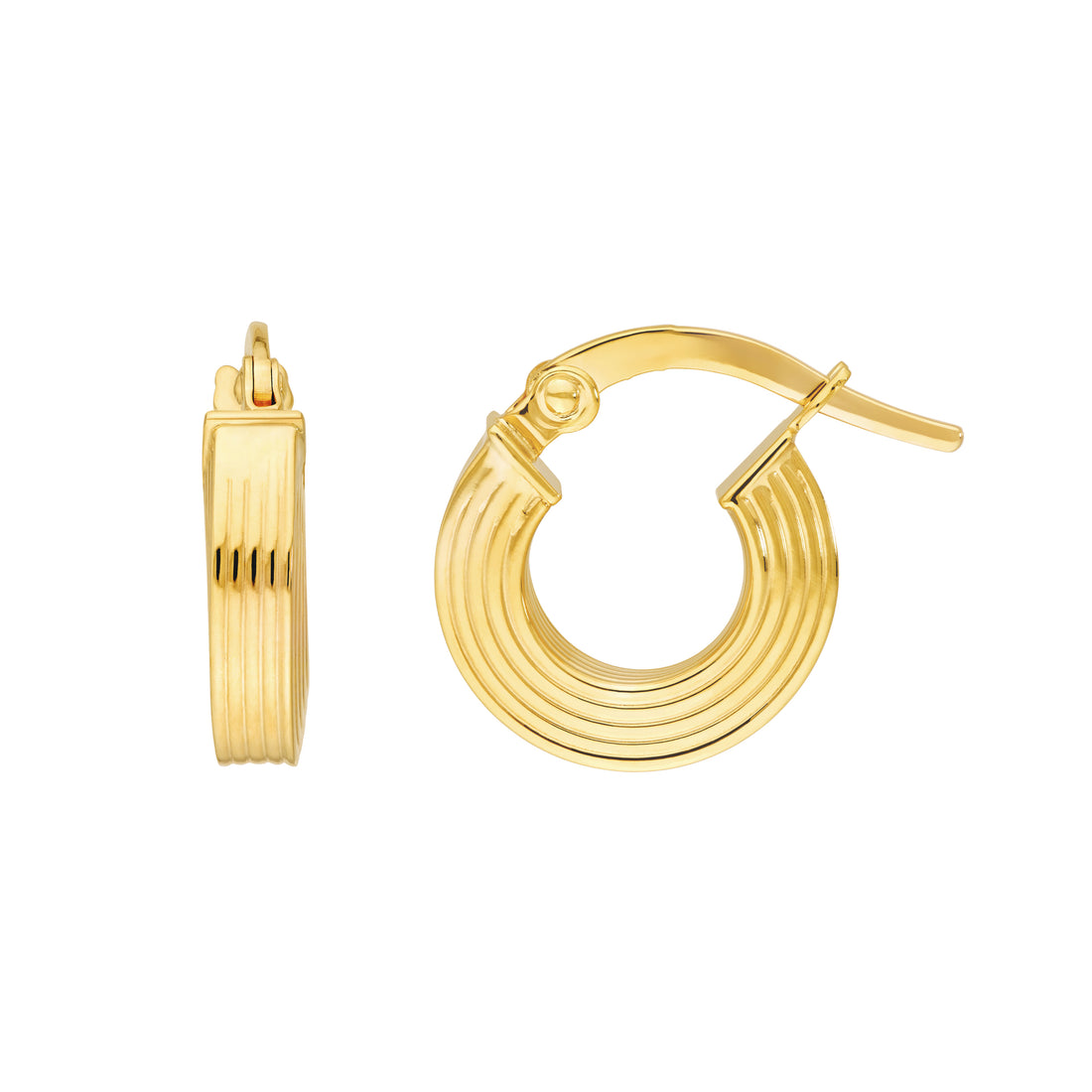 Lined Square Hoops