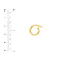 2mm Tube Round Hoop Earrings