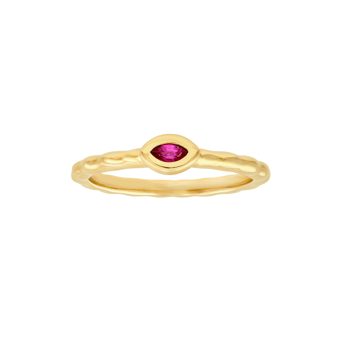 Marquise Ruby Bubble Ring