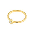 1/8tcw Diamond Bezel Circle Ring