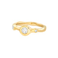 Diamond Trio Organic Ring