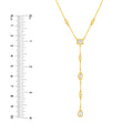 5/8tcw Mixed Diamond Lariat Necklace