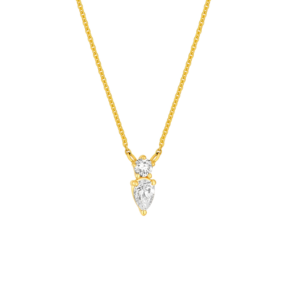 7/8tcw Diamond Drop Pendant Necklace