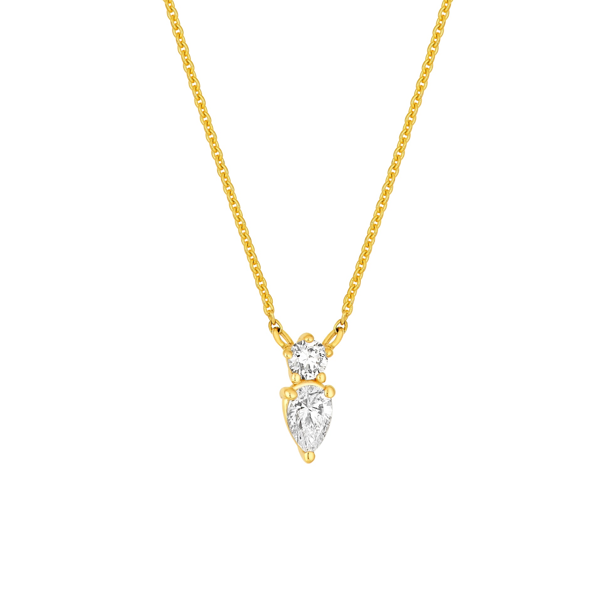 7/8tcw Diamond Drop Pendant Necklace