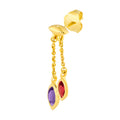 Toi et Moi Earrings (Garnet & Amethyst)