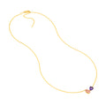 Toi et Moi Necklace (Pink Morganite & Amethyst)