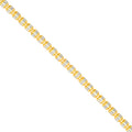 3.6mm Sterling Silver Two Tone Ice Chain [3 row]