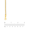 3.6mm Sterling Silver Two Tone Ice Chain [3 row]