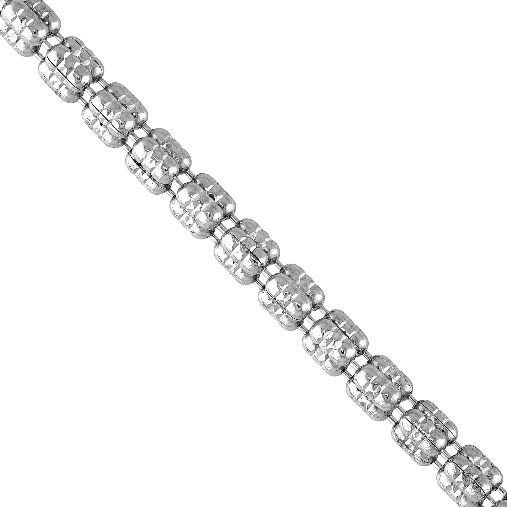 3.6mm Sterling Silver D/C Ice Chain [3 row]