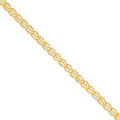 3.6mm Sterling Silver Two-Tone Ice Chain [4 row]