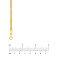 3.6mm Sterling Silver Two-Tone Ice Chain [4 row]