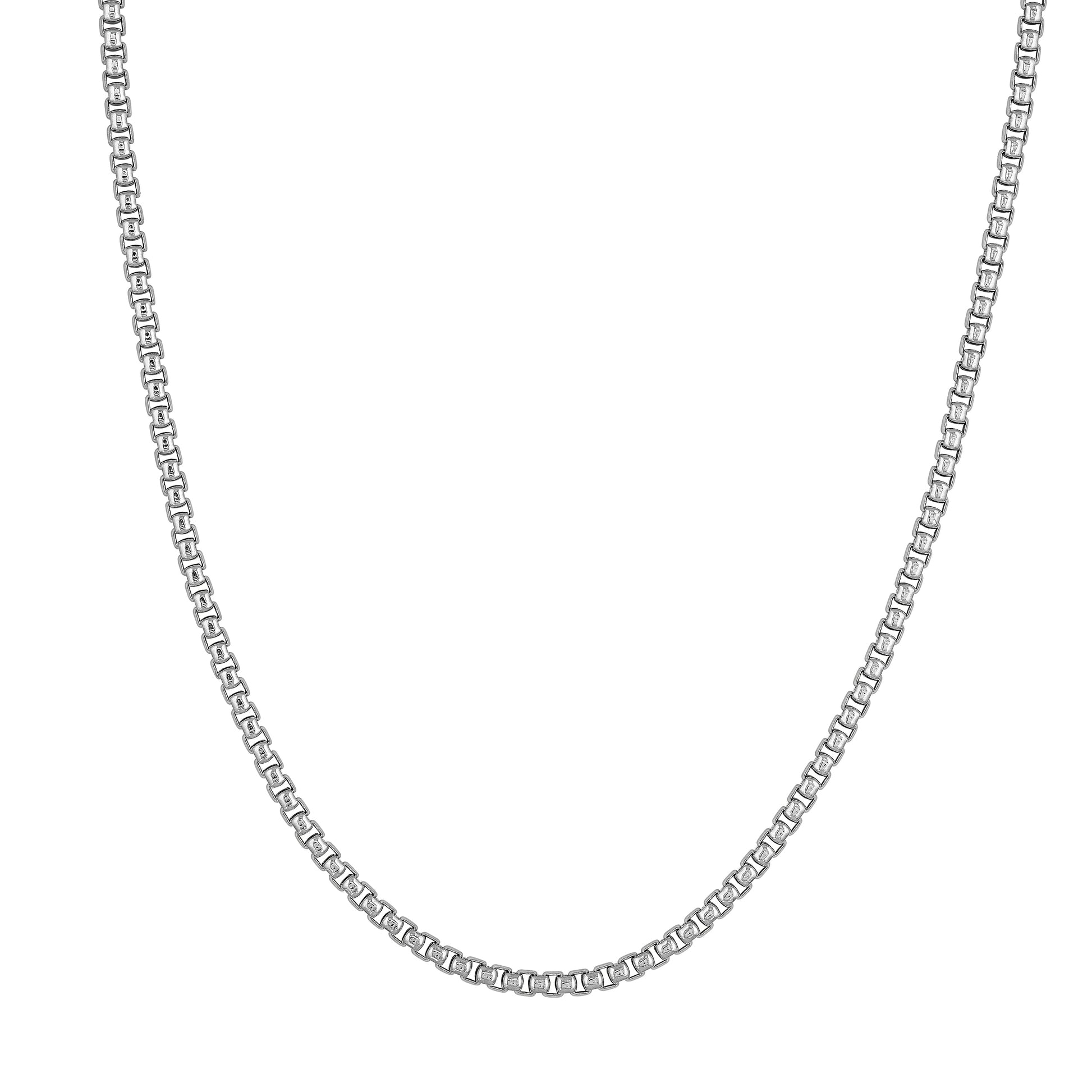 3.3mm Sterling Silver Round Box Chain
