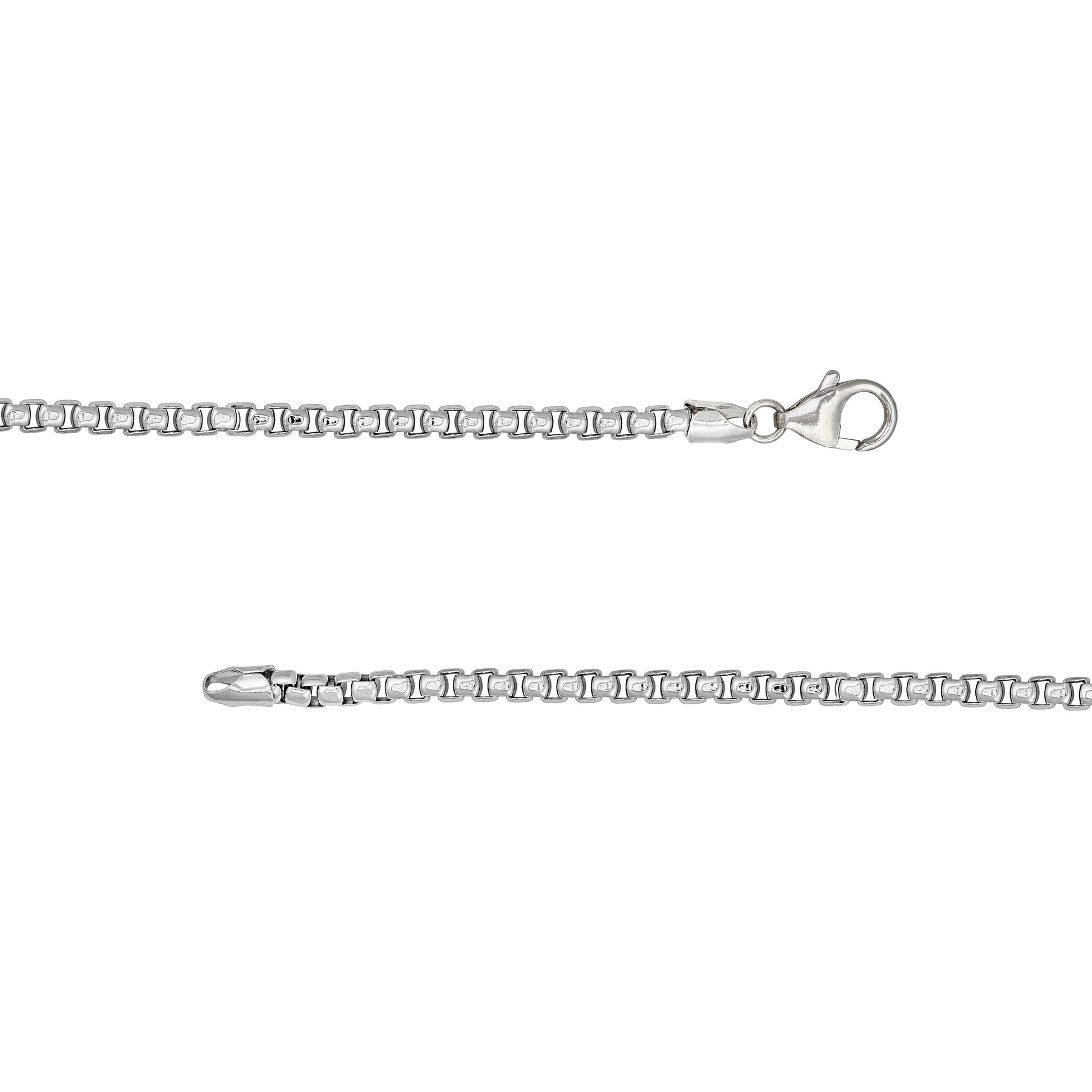 3.3mm Sterling Silver Round Box Chain