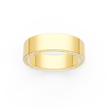 5/8tcw Cigar Diamond Pinky Ring