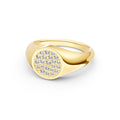 1/6tcw Round Diamond Pavé Pinky Ring