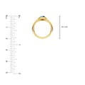 1/2ct Round London Blue Bezel Pinky Ring