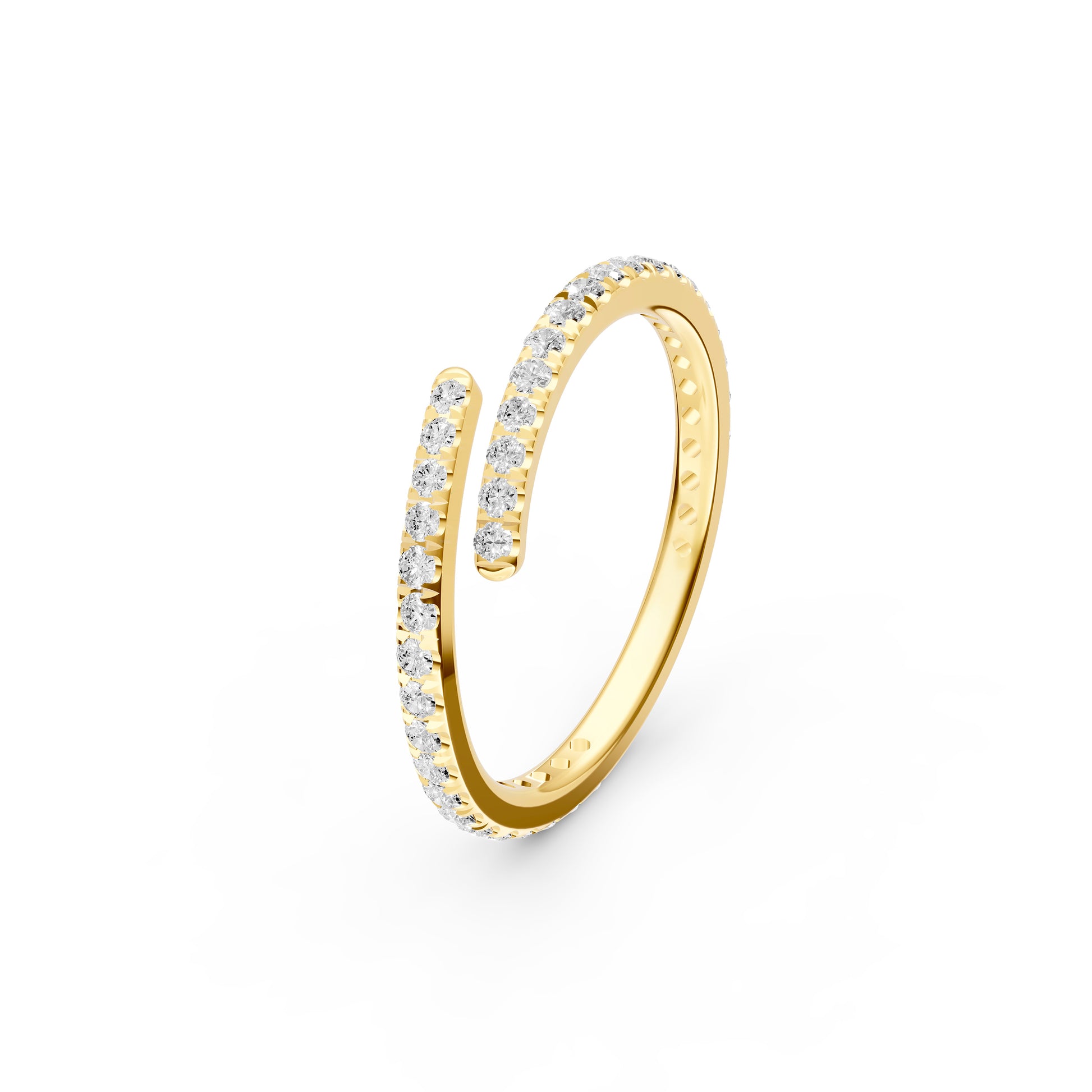 3/8tcw Diamond Pavé Wrap Ring