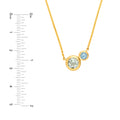Toi et Moi Necklace (Green Amethyst & Sky Blue)