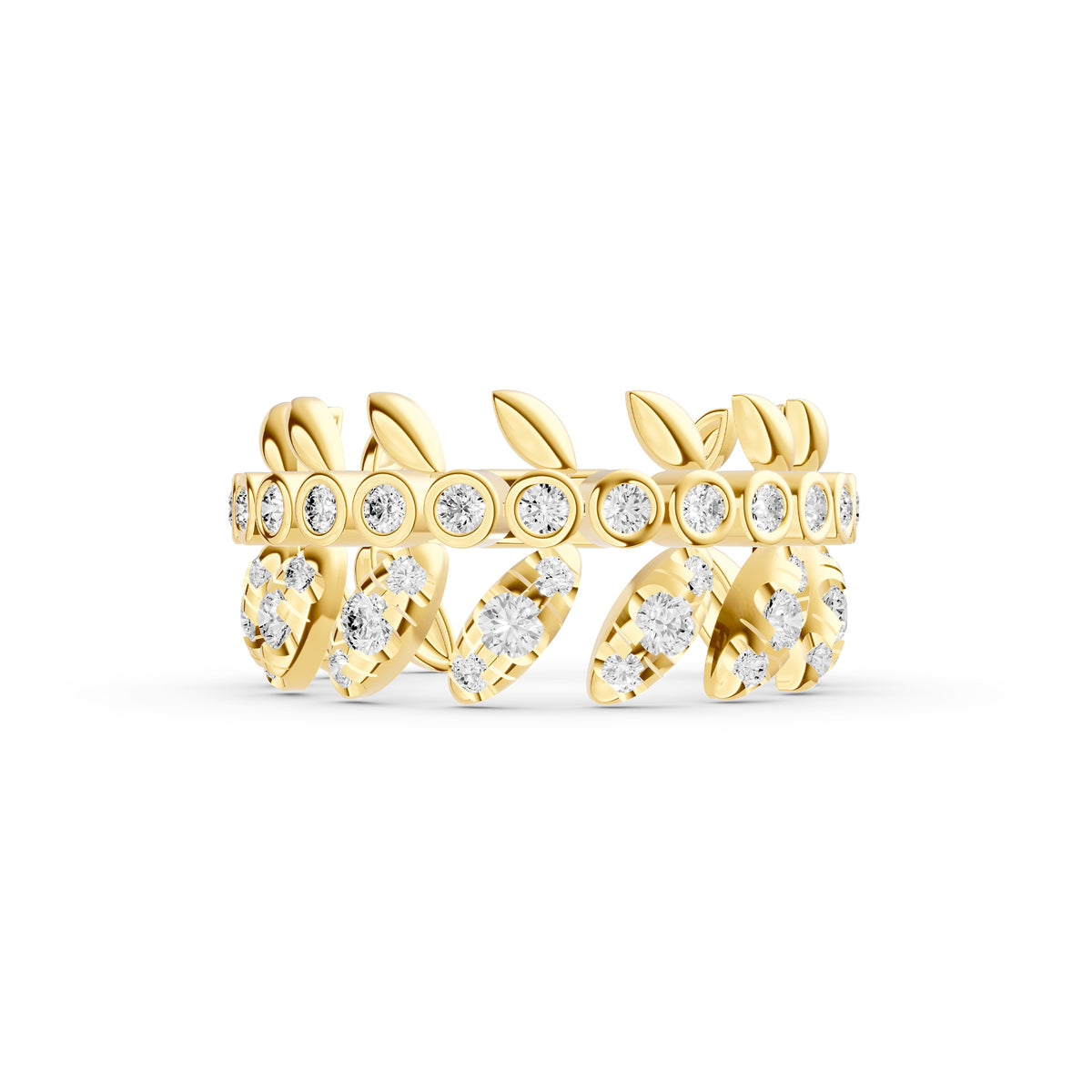5/8tcw Diamond Floral Ring