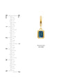 Emerald London Blue Drop Earrings
