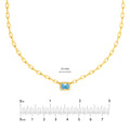Emerald Sky Blue Forzentina Necklace