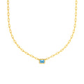 Emerald Sky Blue Forzentina Necklace