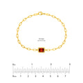 Emerald Red Garnet Pendant Forzentina Bracelet