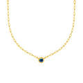 Round London Blue Forzentina Necklace