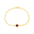 Round Purple Amethyst Forzentina Bracelet