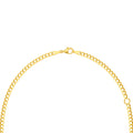 Pear Peridot Curb Necklace