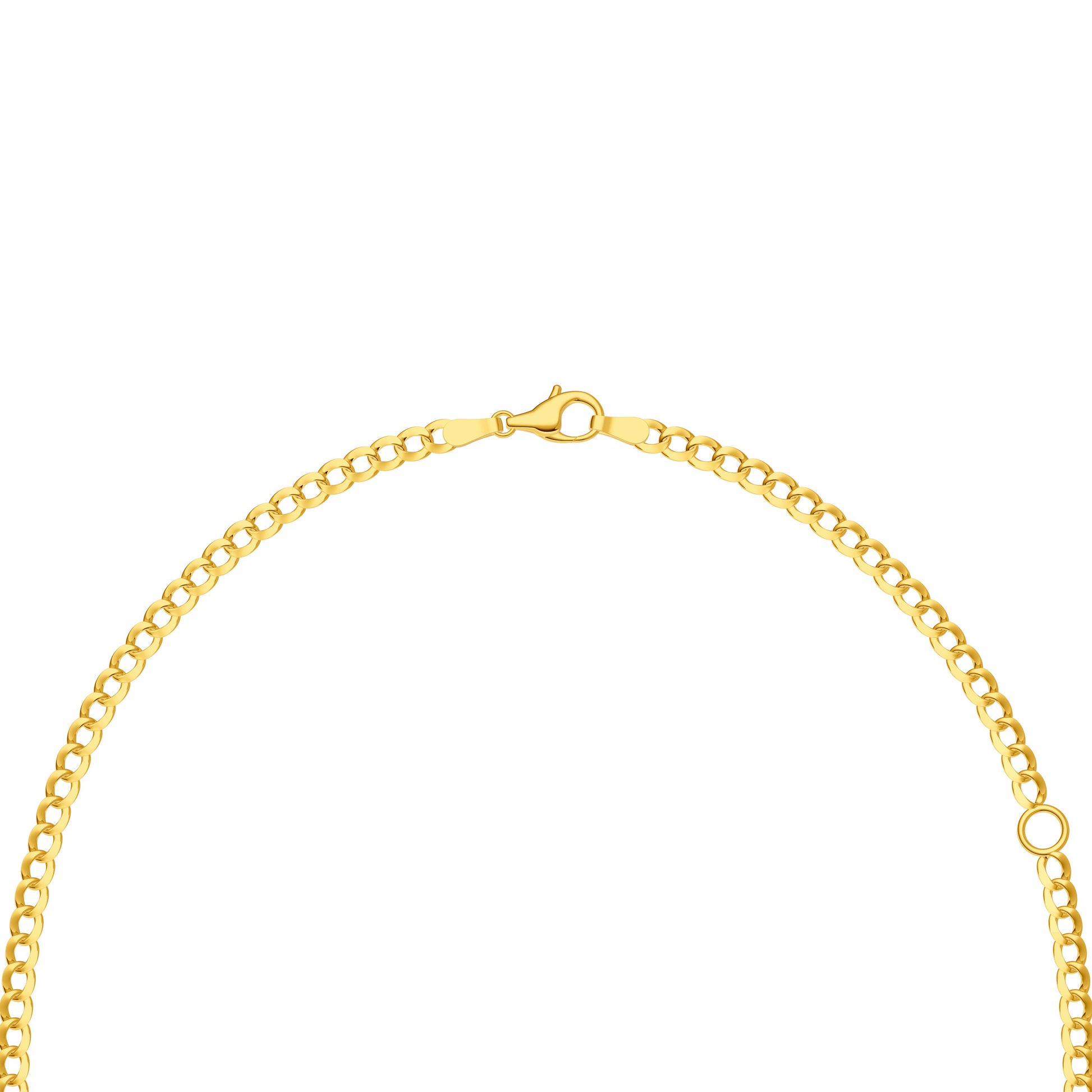 Emerald Pink Morganite Curb Necklace