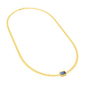Emerald London Blue Curb Necklace