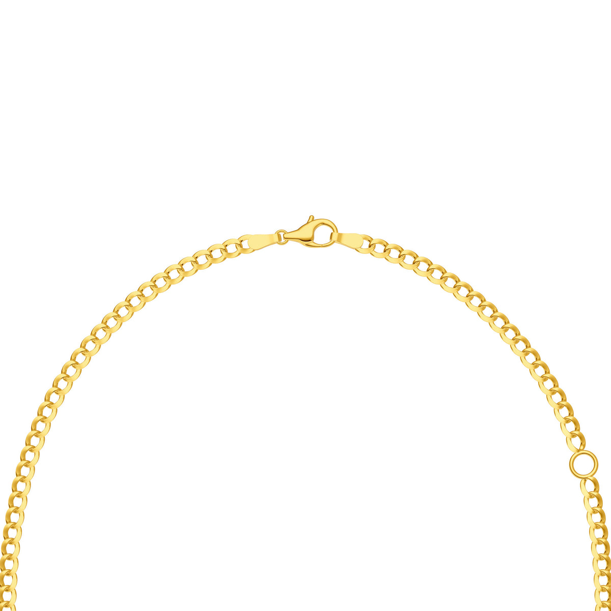Emerald-Cut London Blue Curb Necklace