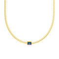 Emerald London Blue Curb Necklace