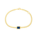 Emerald London Blue Curb Bracelet