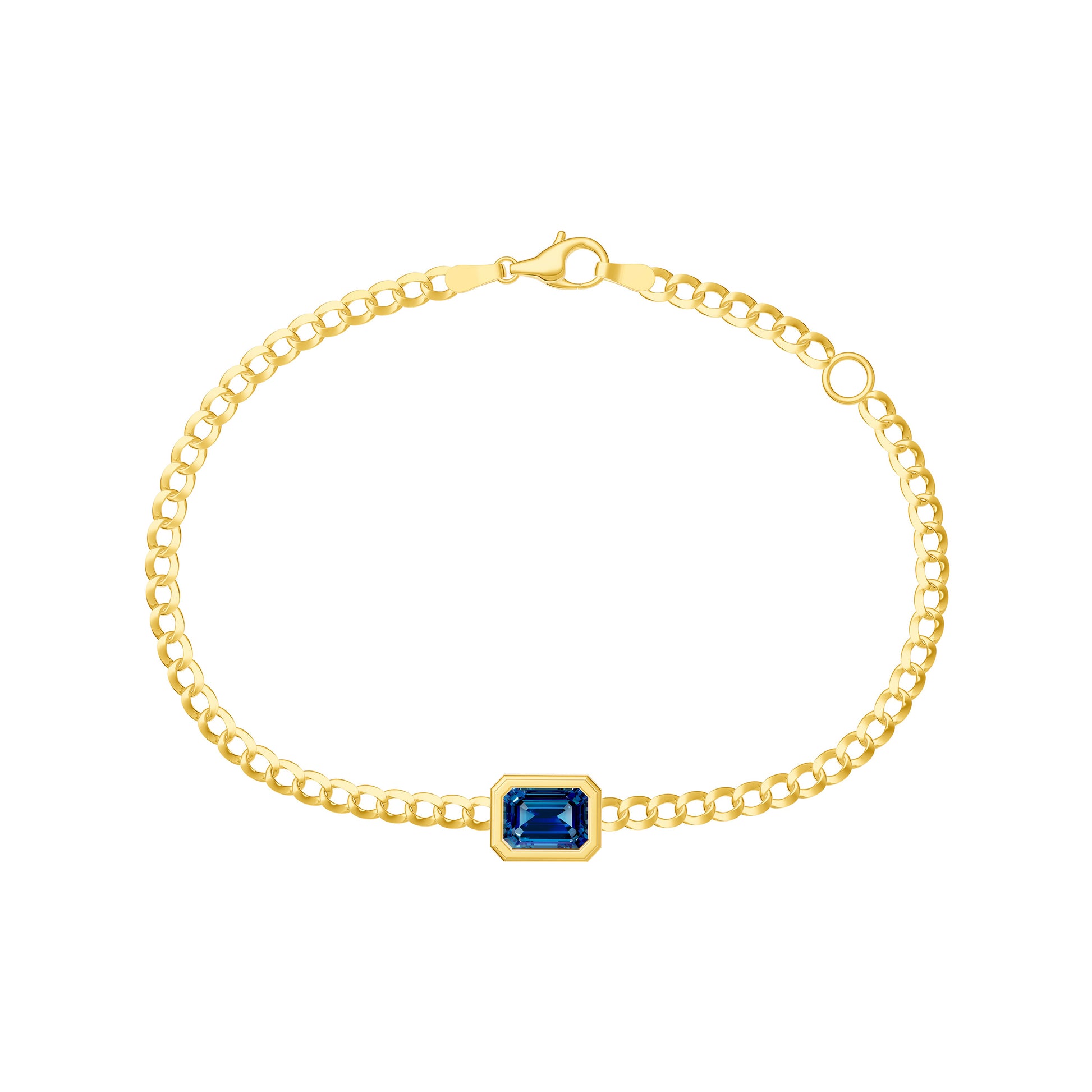 Emerald London Blue Curb Bracelet