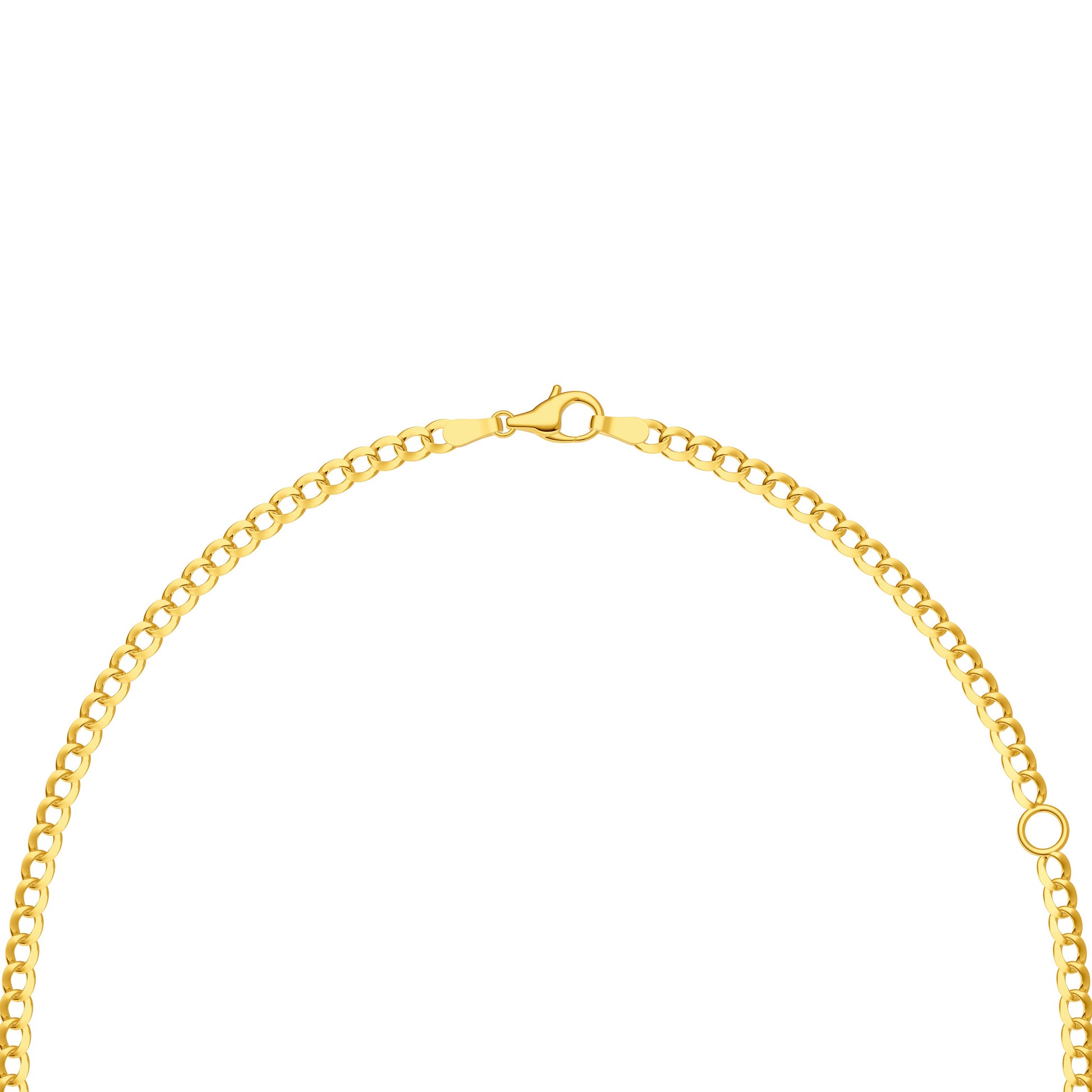 Oval Citrine Curb Necklace
