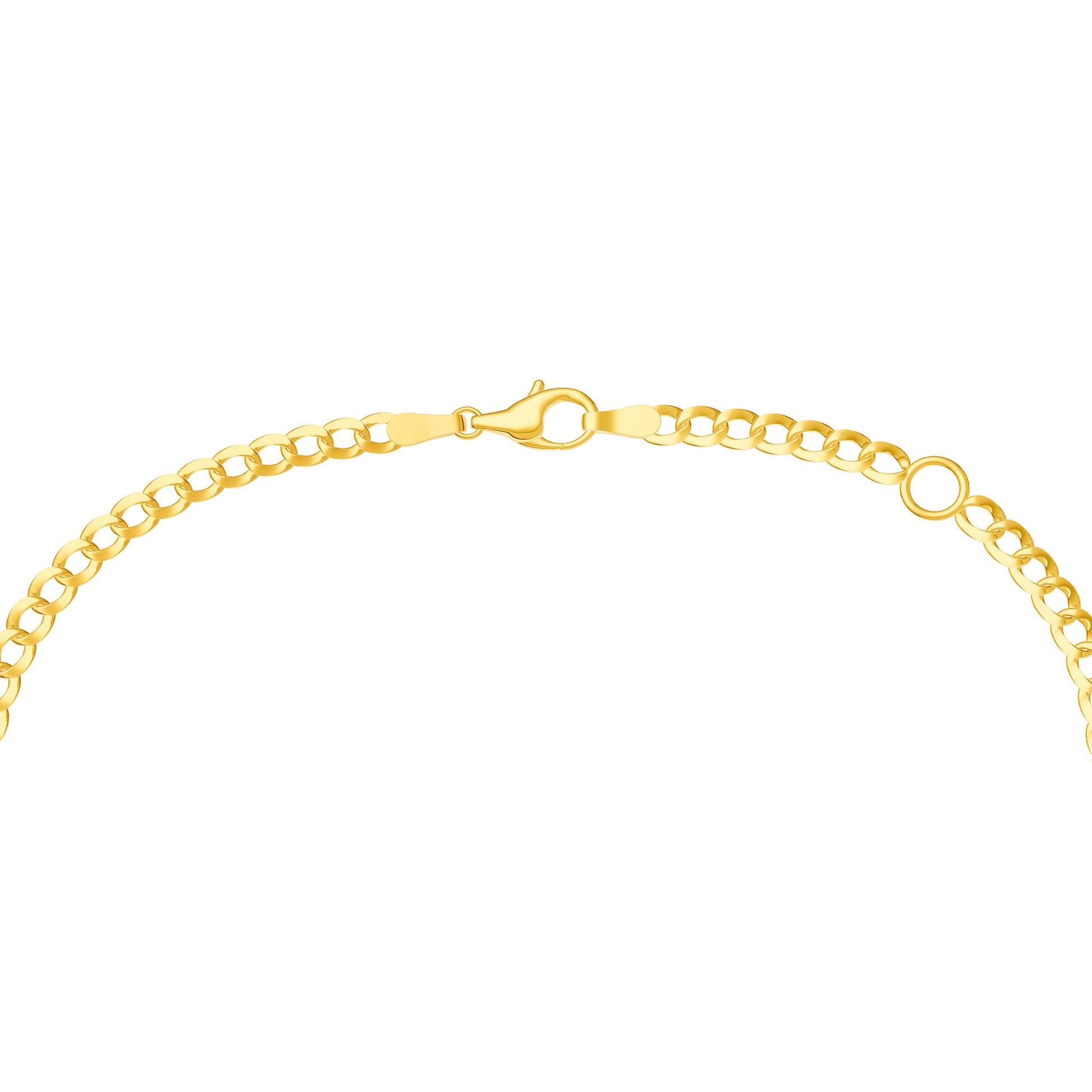 Oval Sky Blue Curb Bracelet