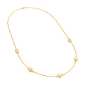 Pear Pink Morganite Station Necklace